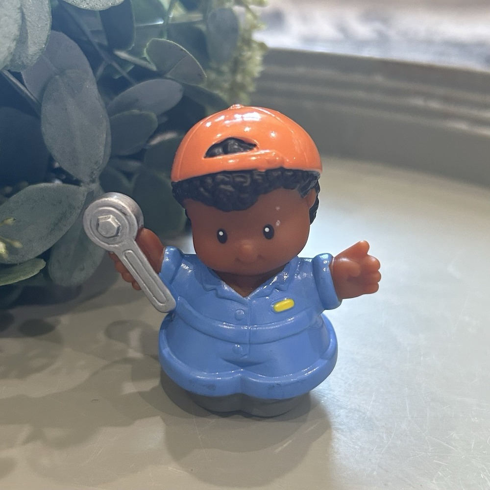 Fisher Price Little People Michael Auto Mechanic Car Repair Garage Wrench 2002